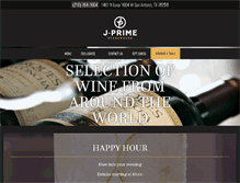 Tablet Screenshot of jprimesteakhouse.com